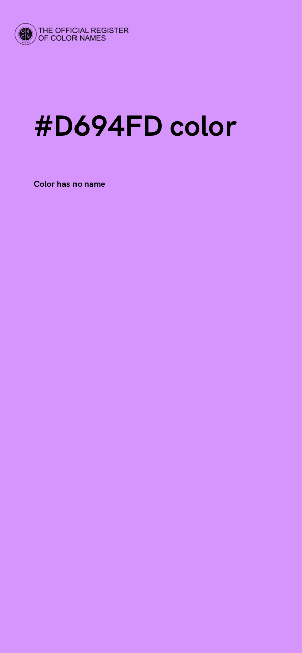 #D694FD color image
