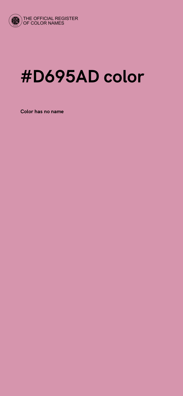 #D695AD color image