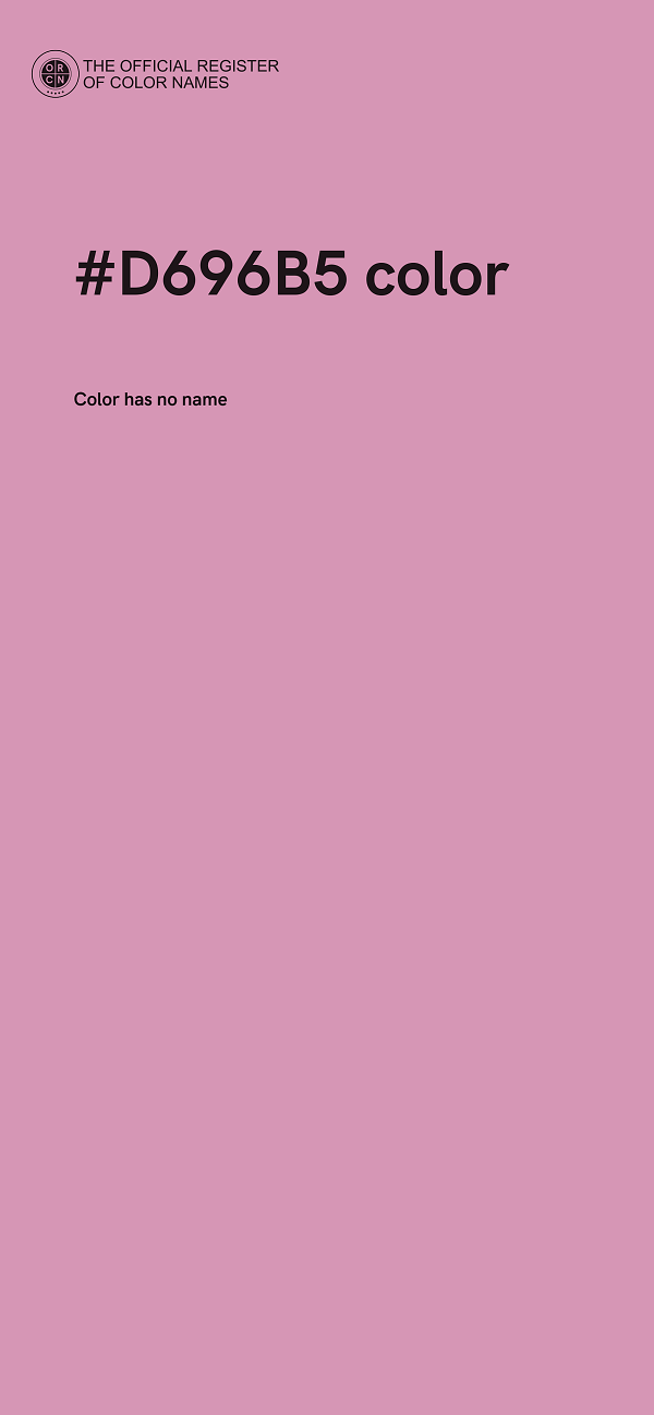 #D696B5 color image
