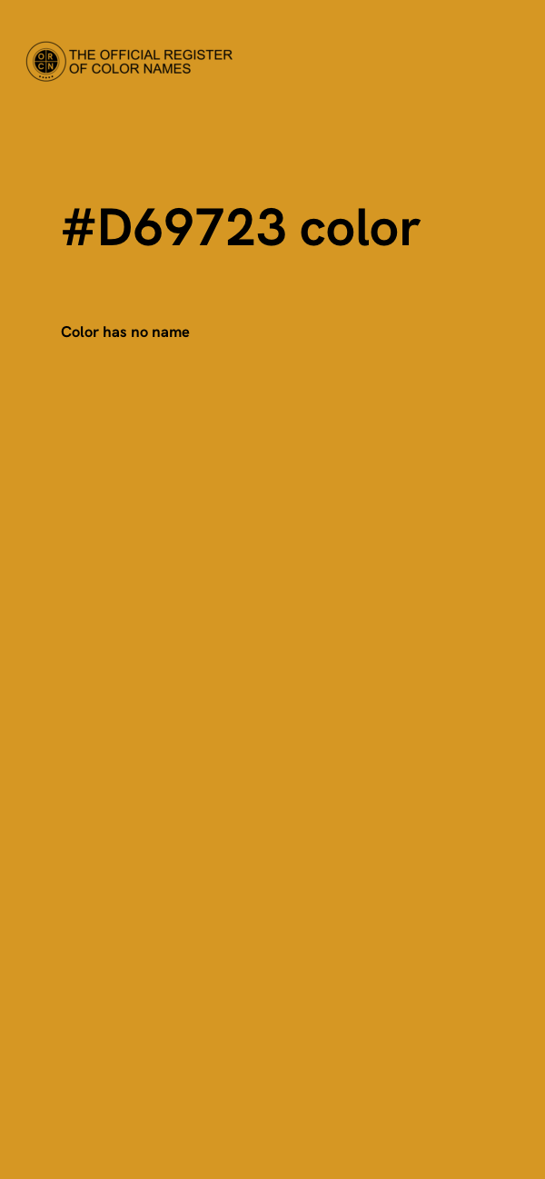 #D69723 color image