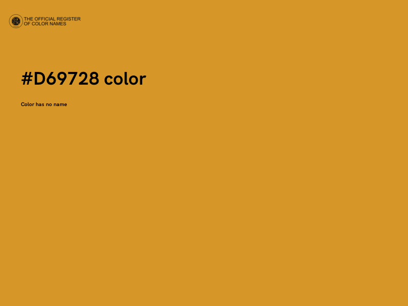 #D69728 color image