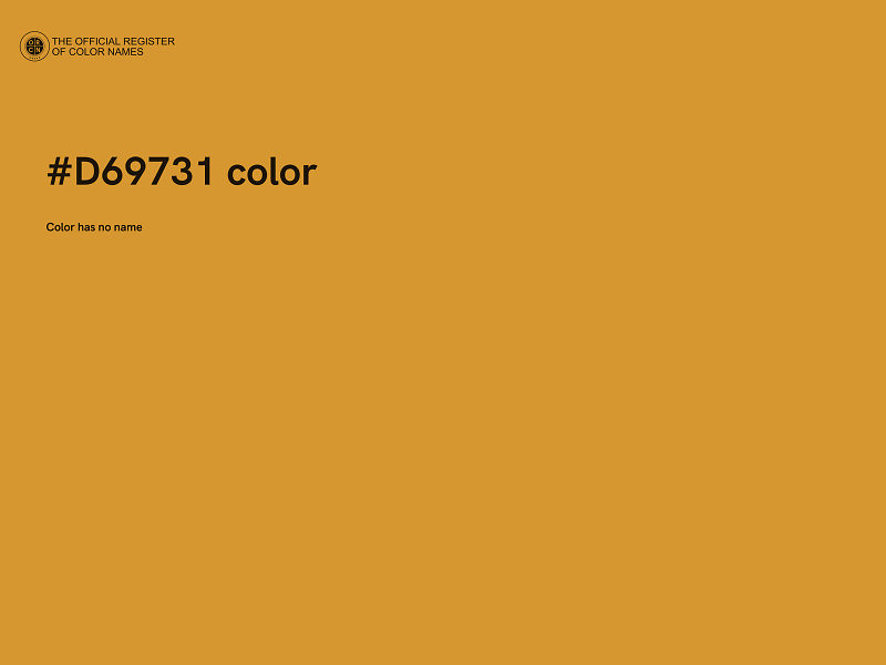 #D69731 color image