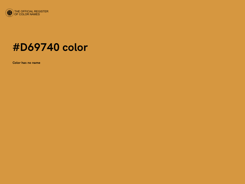 #D69740 color image