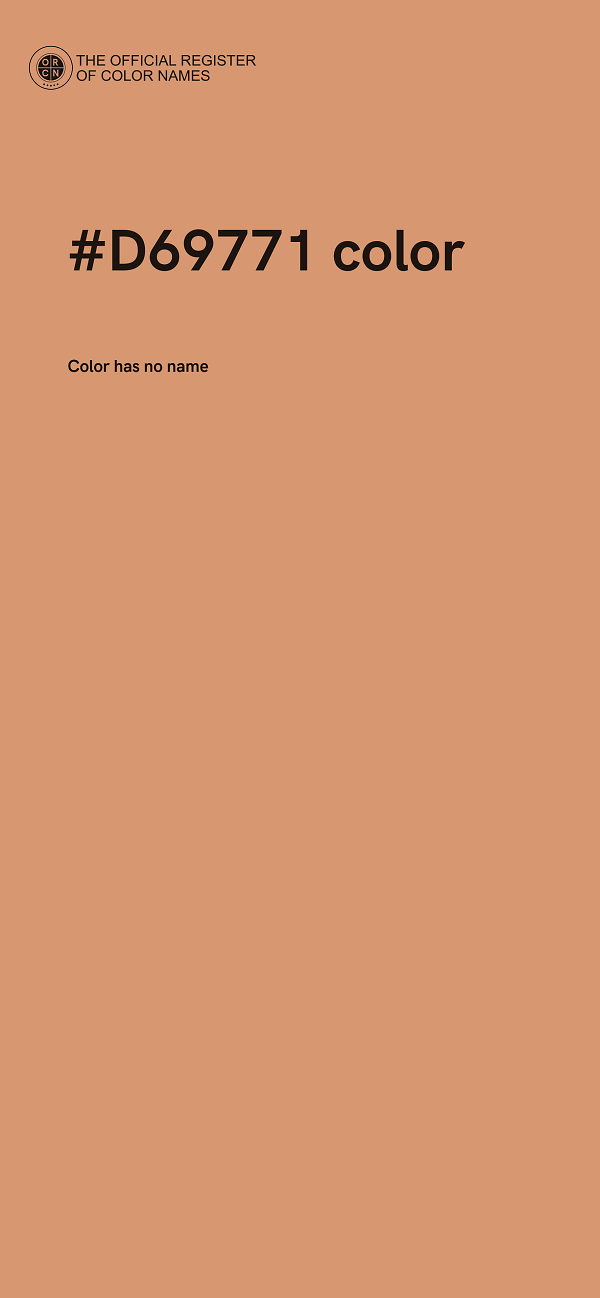 #D69771 color image