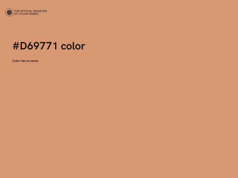 #D69771 color image