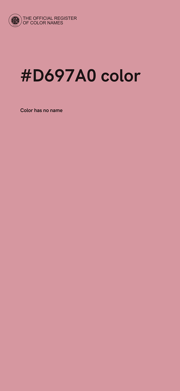 #D697A0 color image