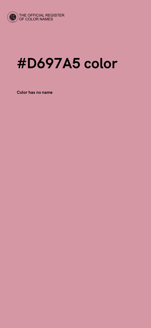 #D697A5 color image