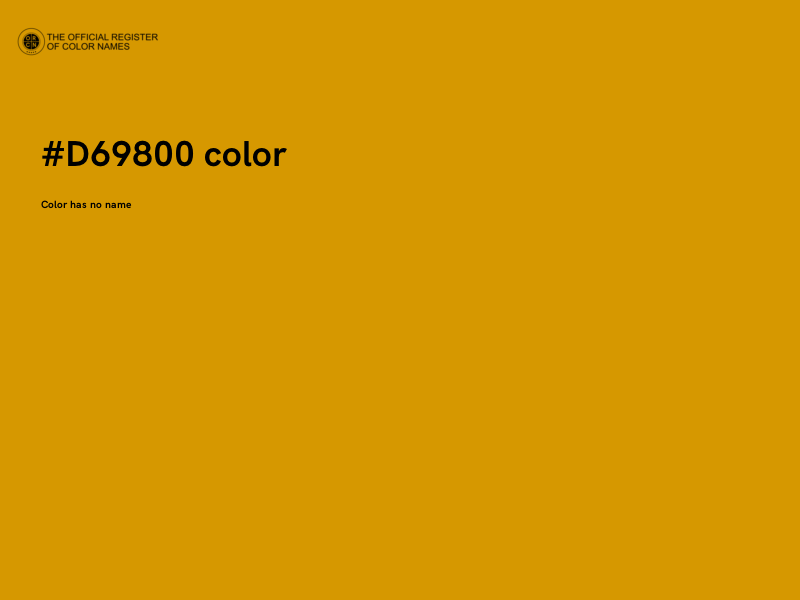 #D69800 color image