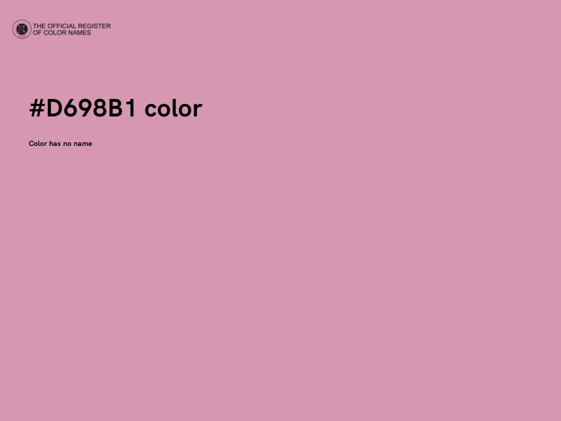 #D698B1 color image