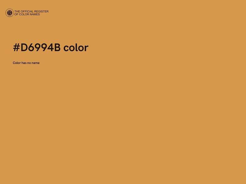 #D6994B color image