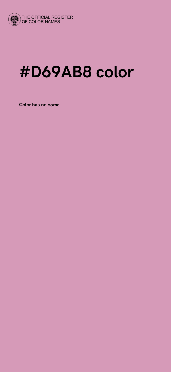#D69AB8 color image