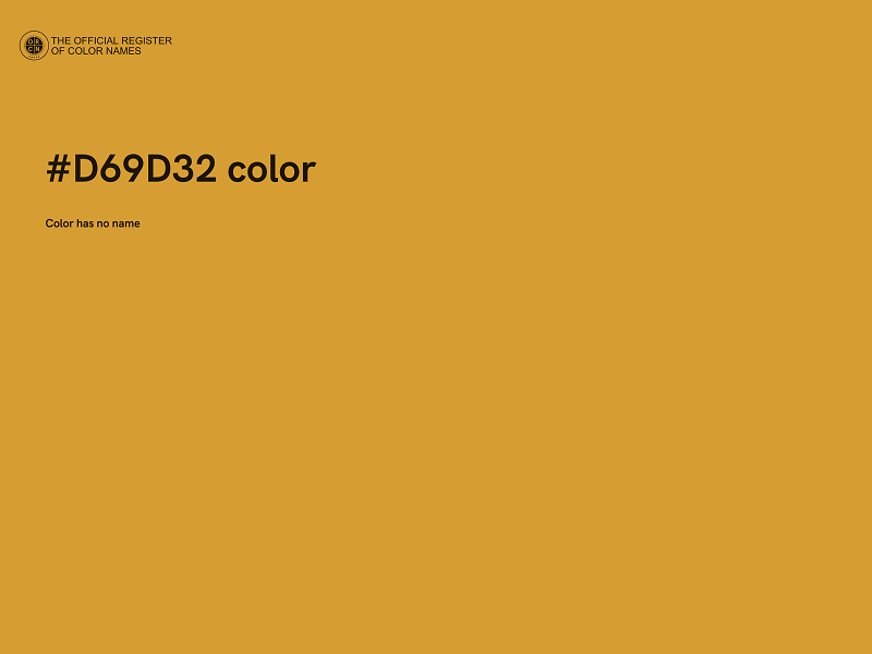 #D69D32 color image