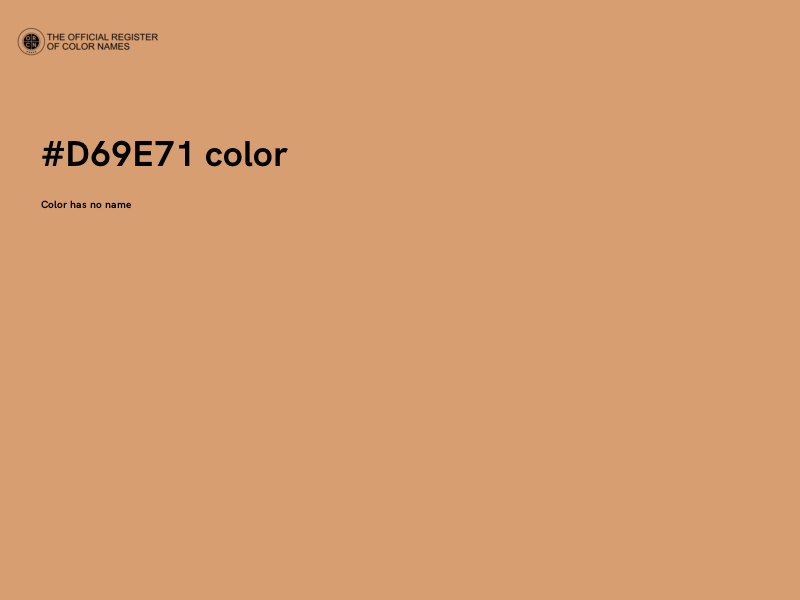 #D69E71 color image