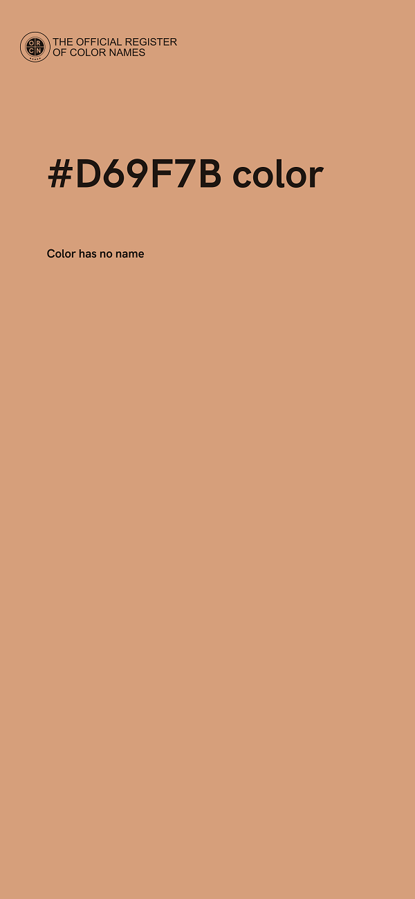 #D69F7B color image