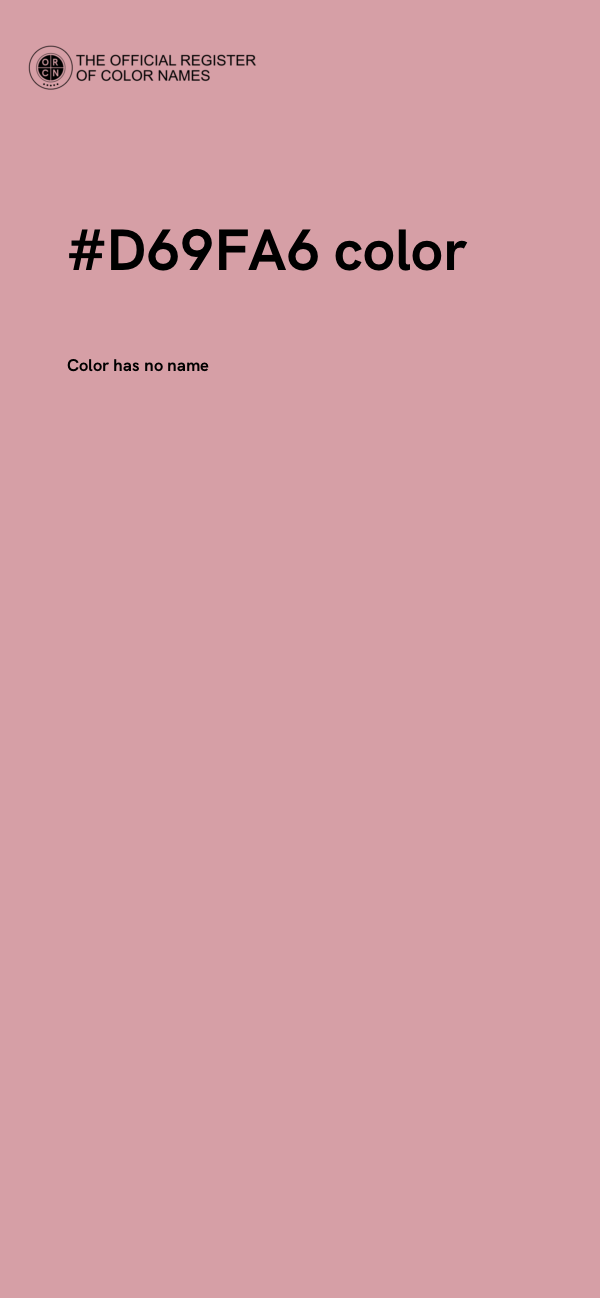 #D69FA6 color image