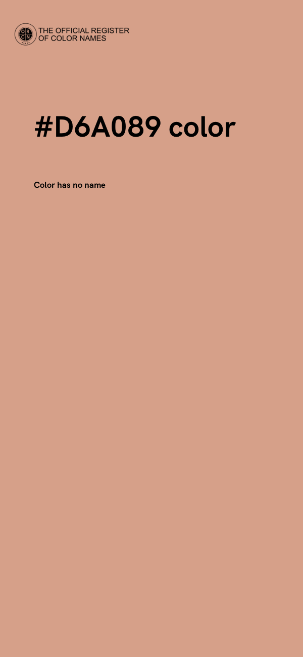 #D6A089 color image