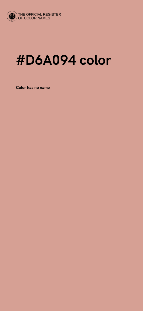 #D6A094 color image