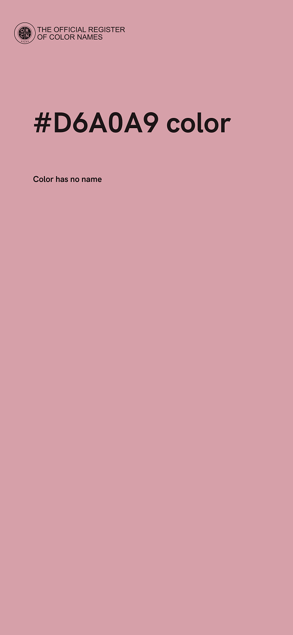 #D6A0A9 color image