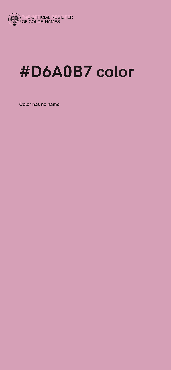 #D6A0B7 color image