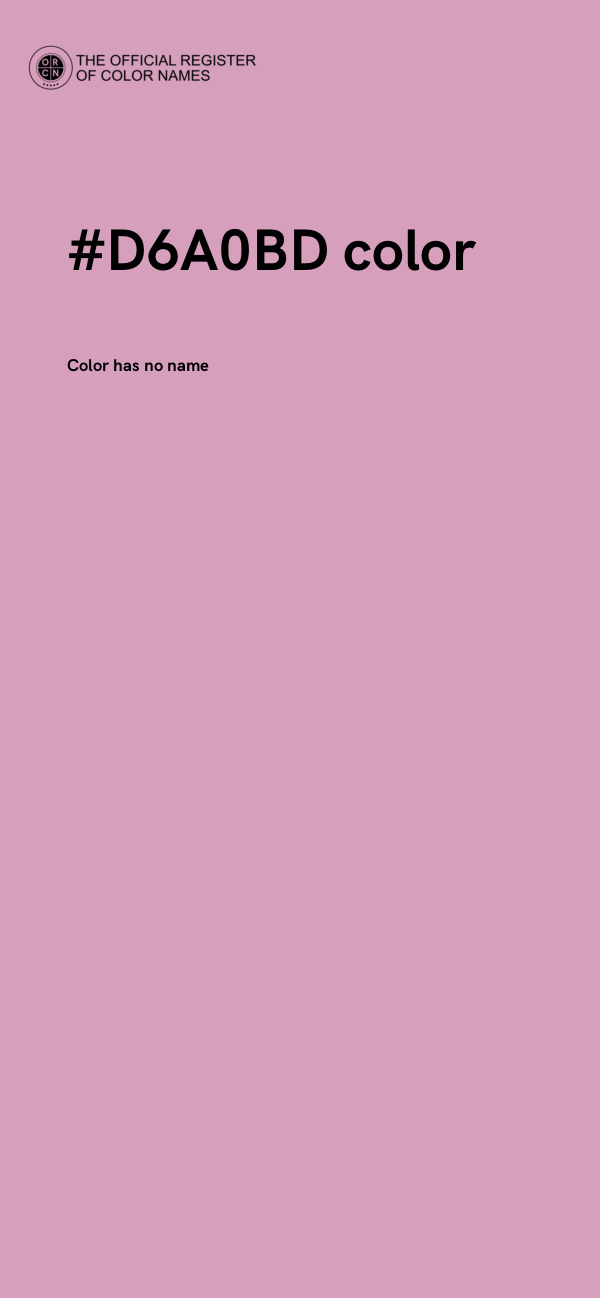 #D6A0BD color image