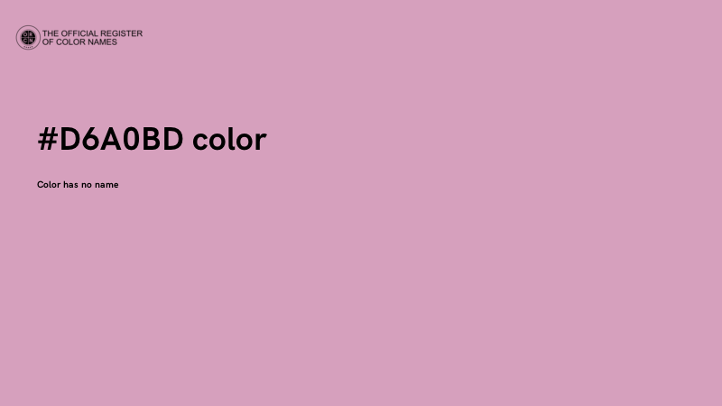 #D6A0BD color image