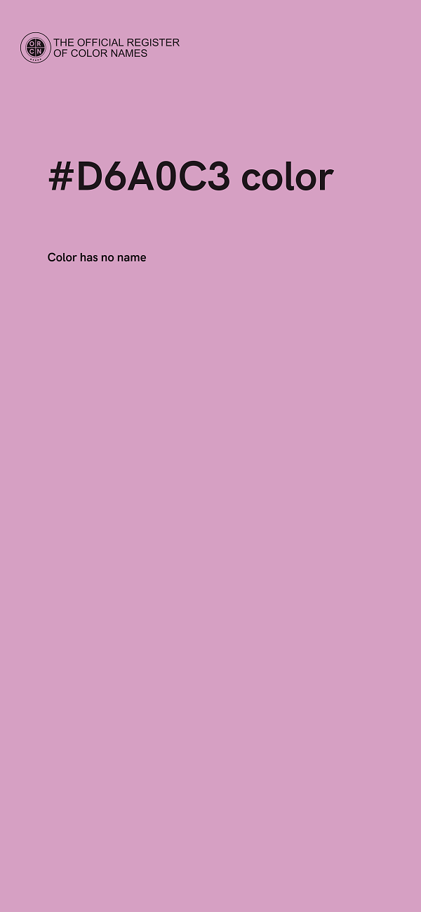 #D6A0C3 color image