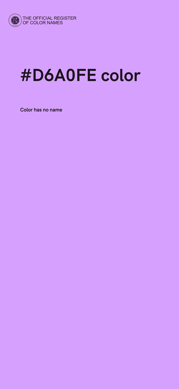 #D6A0FE color image