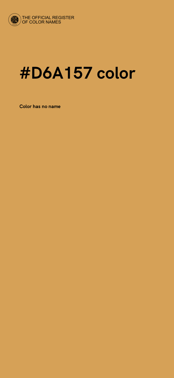 #D6A157 color image