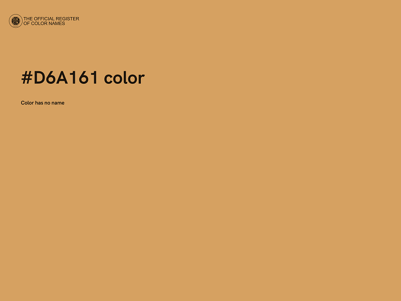 #D6A161 color image