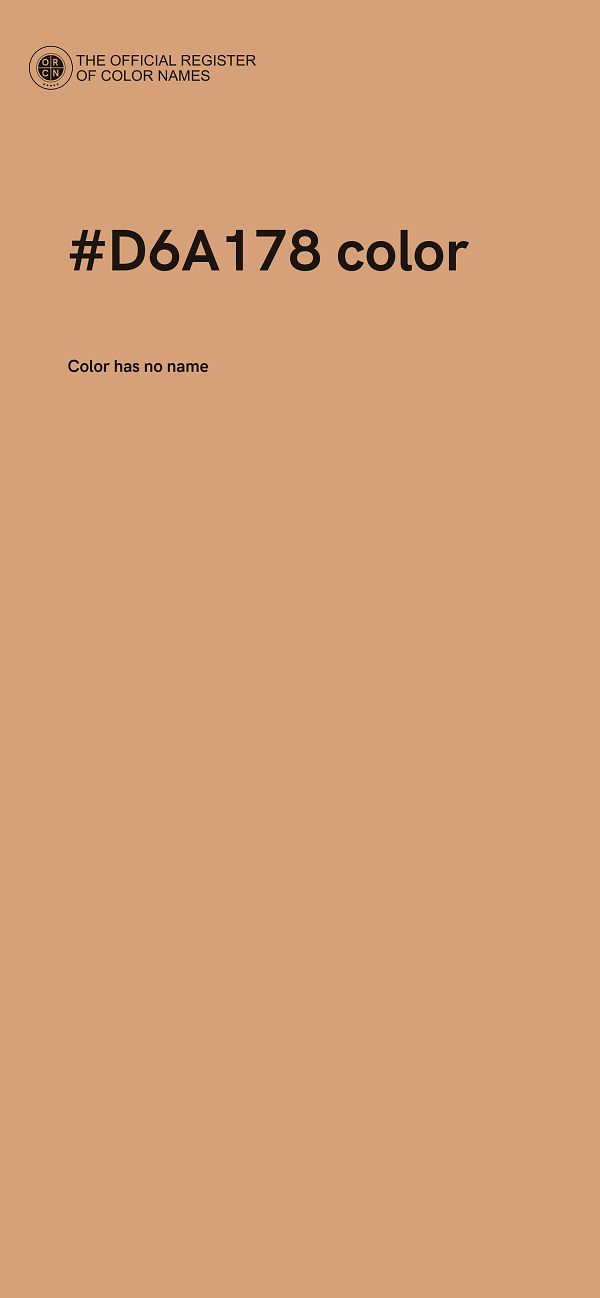 #D6A178 color image