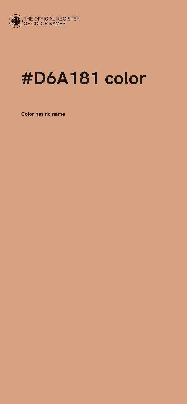 #D6A181 color image