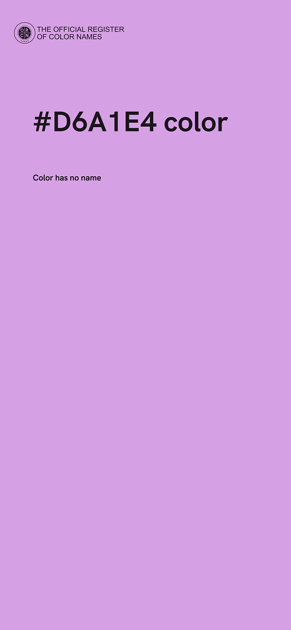 #D6A1E4 color image