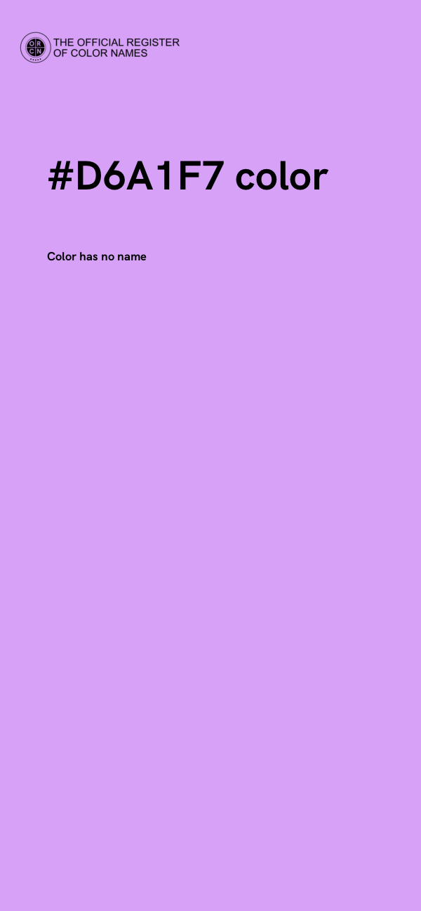 #D6A1F7 color image