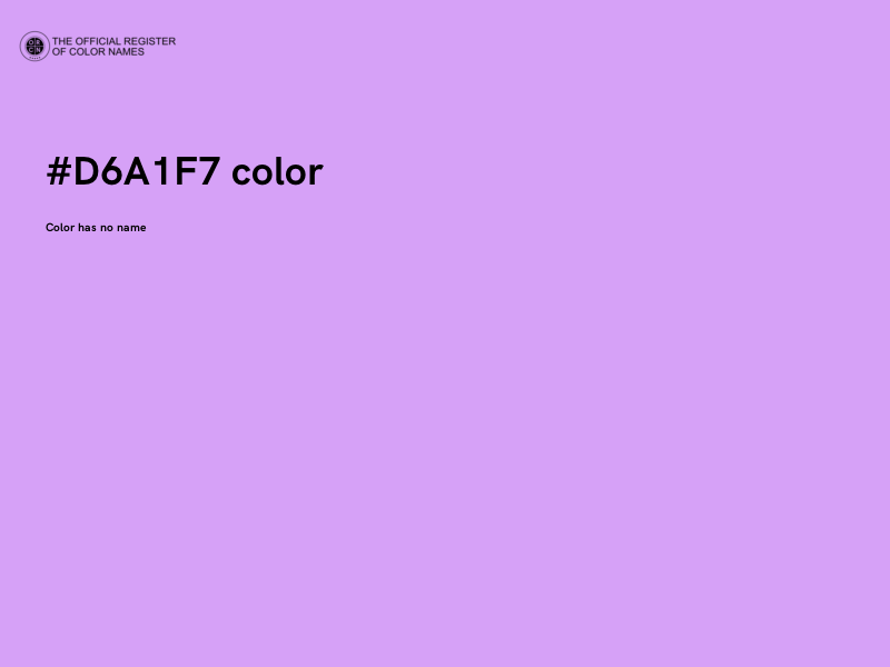 #D6A1F7 color image
