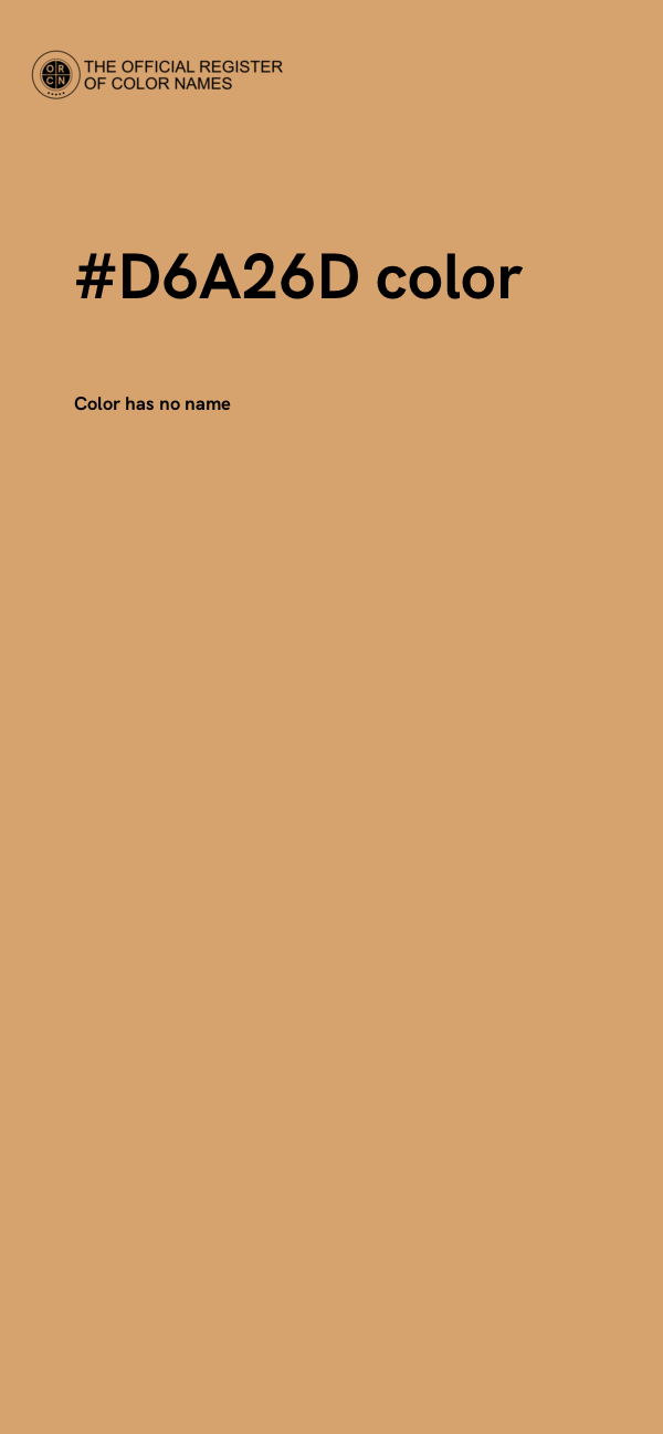 #D6A26D color image