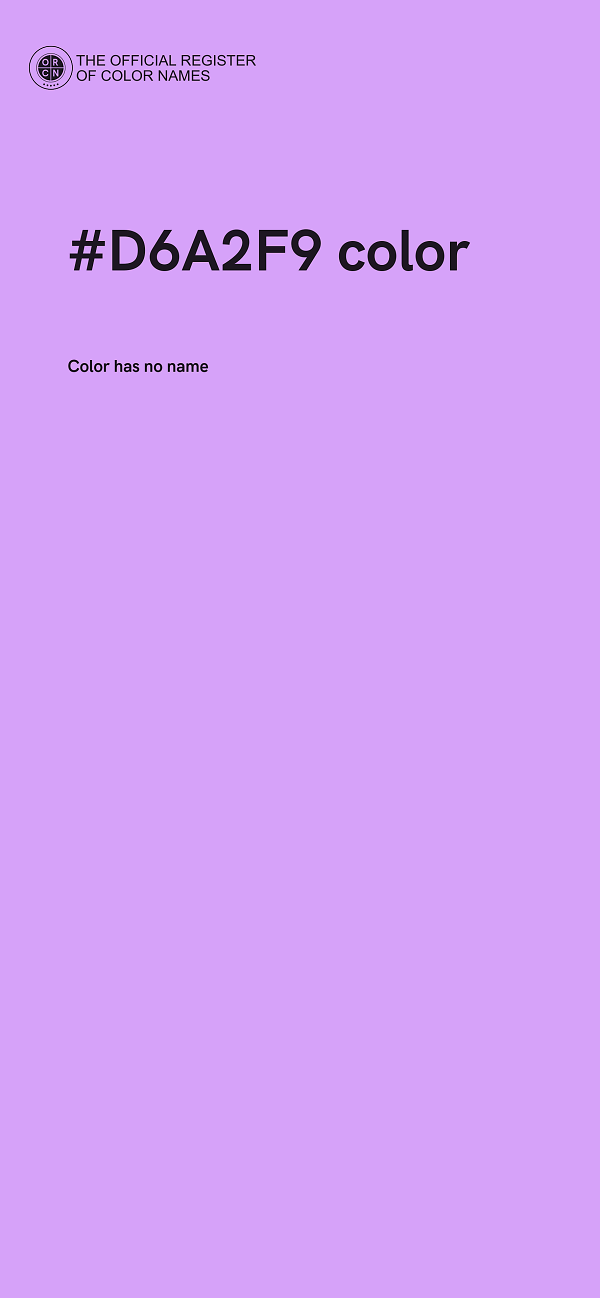 #D6A2F9 color image