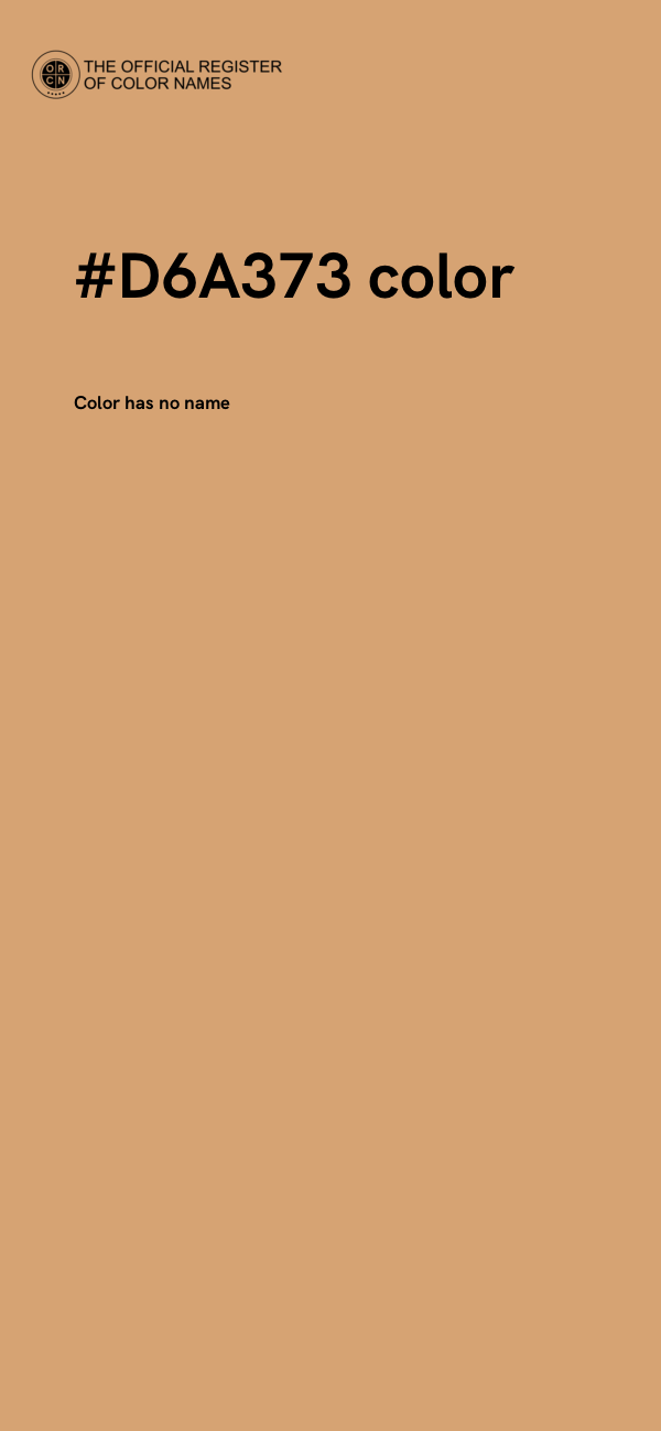 #D6A373 color image
