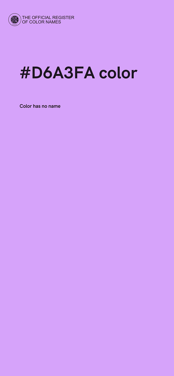 #D6A3FA color image