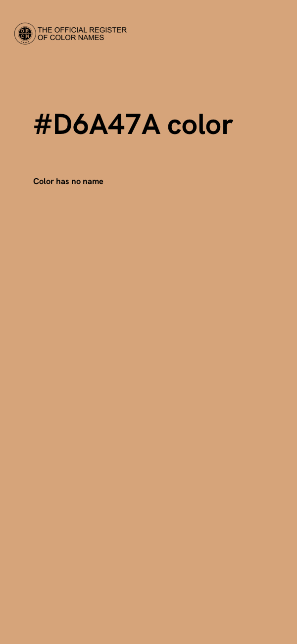 #D6A47A color image
