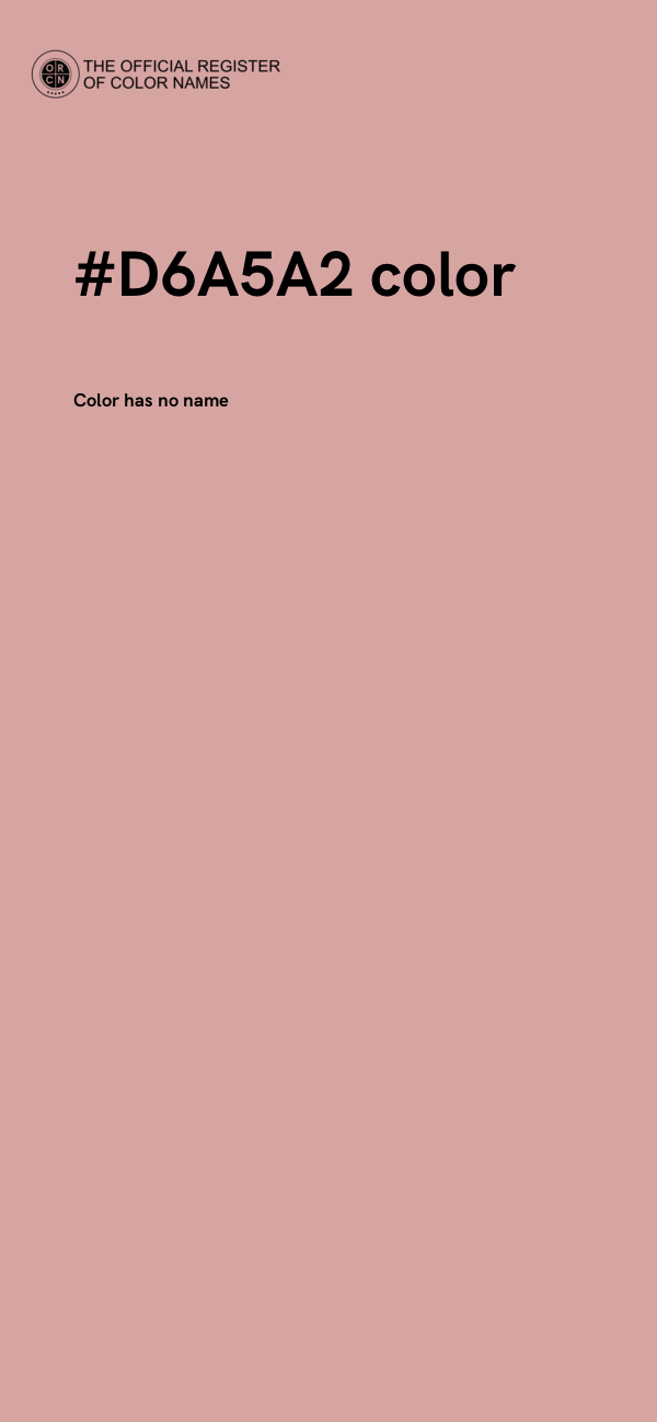 #D6A5A2 color image