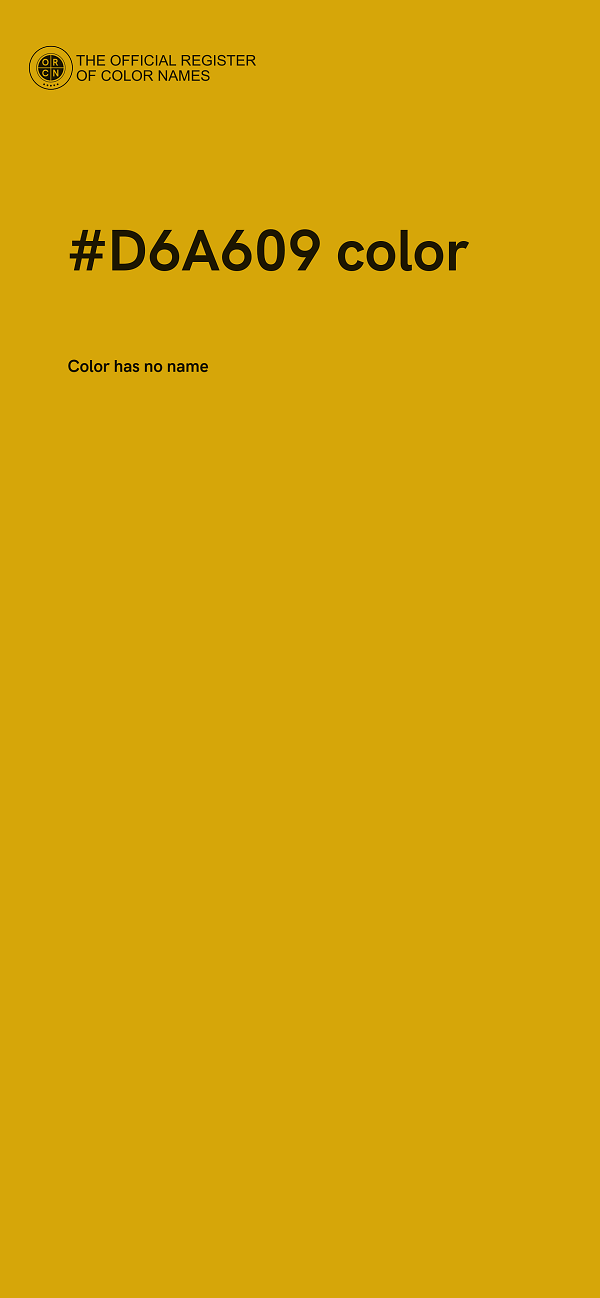 #D6A609 color image