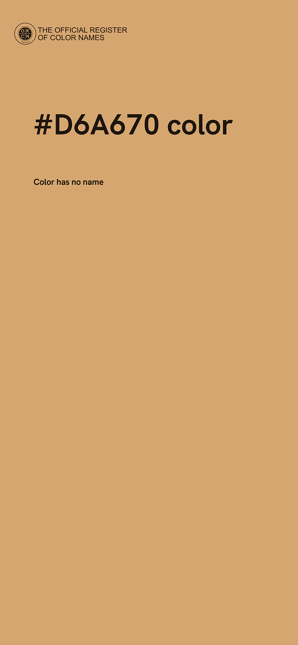 #D6A670 color image
