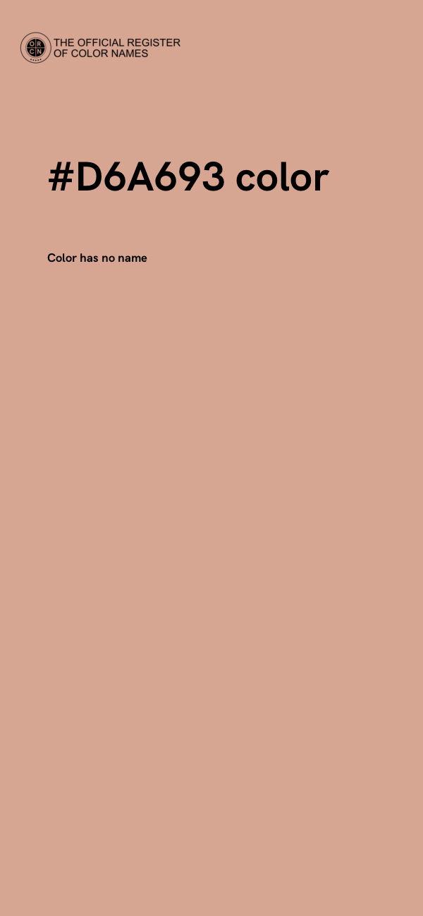 #D6A693 color image