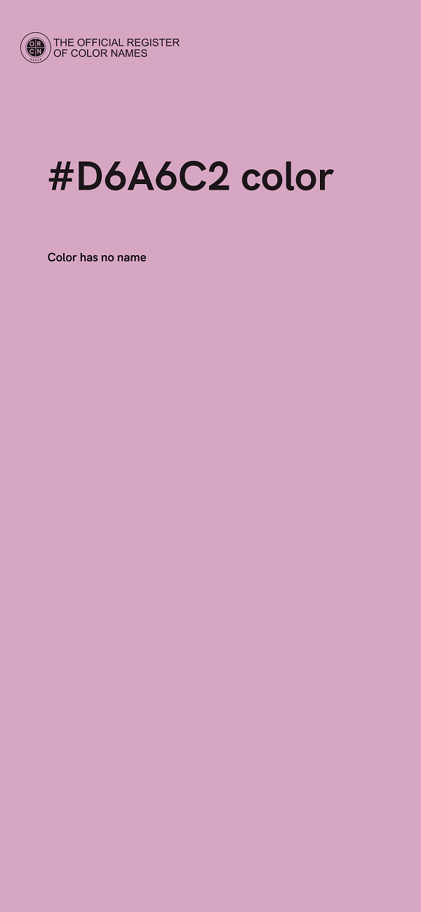 #D6A6C2 color image
