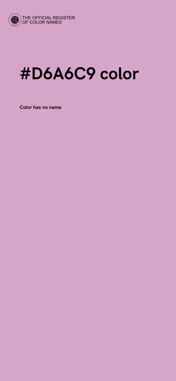 #D6A6C9 color image