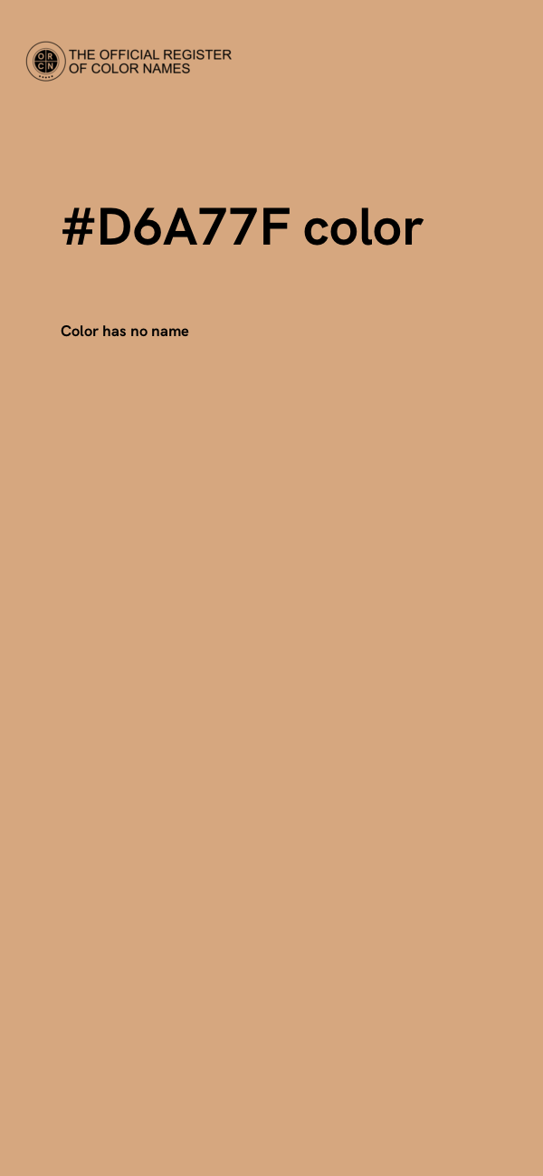 #D6A77F color image