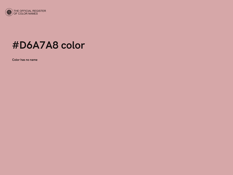 #D6A7A8 color image