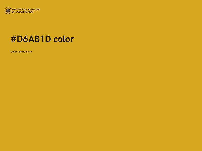 #D6A81D color image