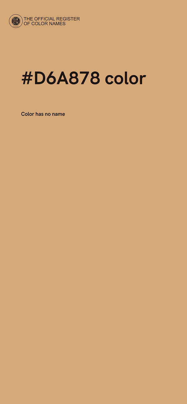 #D6A878 color image