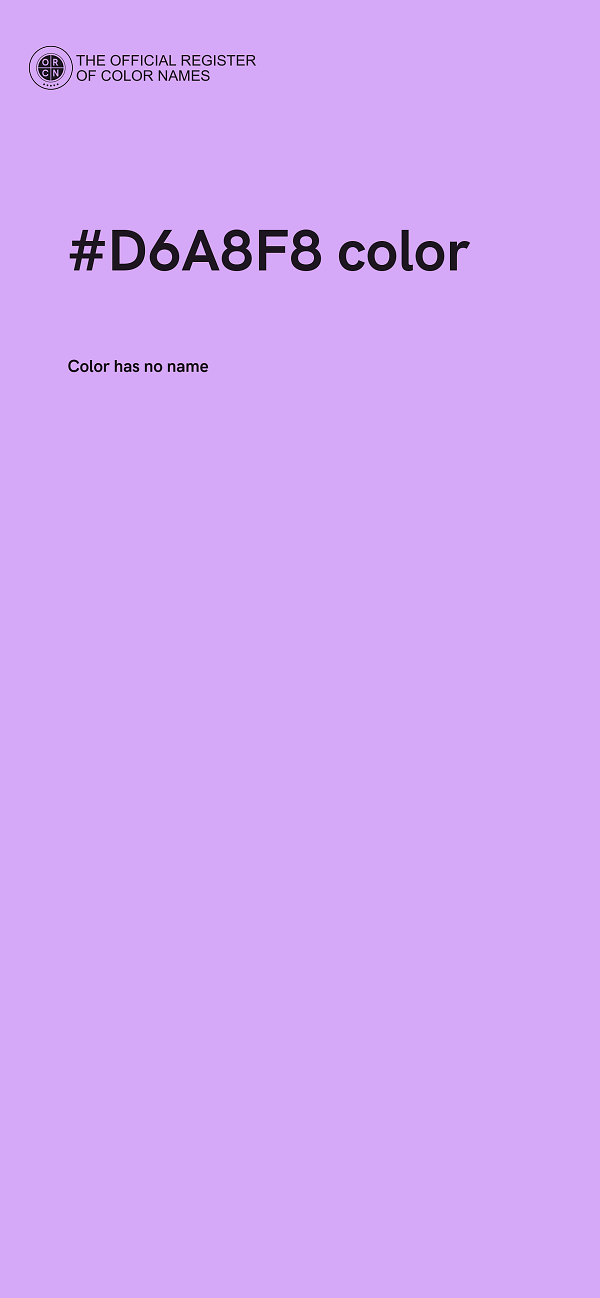 #D6A8F8 color image